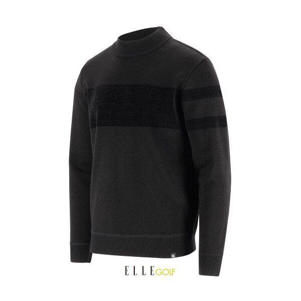 24 男性用冬 胸ボーダー ハイネックセーター 6K73401-199_BP