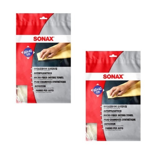 ソナックスマイクロファイバードライインタウォール×2枚きれいな洗車水抜き強力な吸収力車メンテナンス管理用品