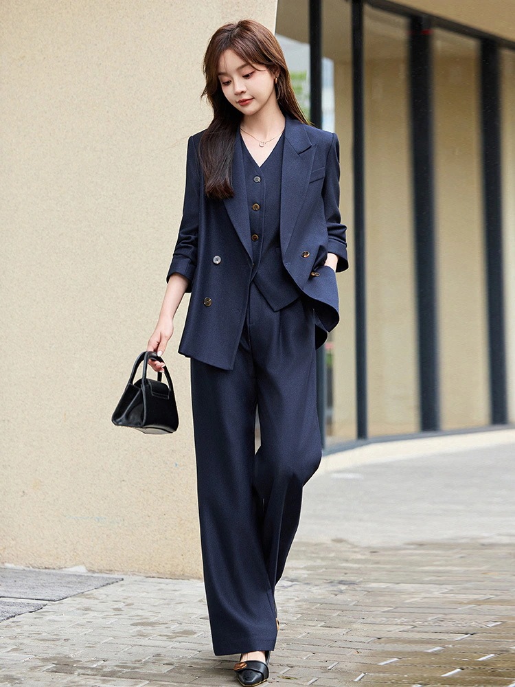 【急速出荷】2025初春新品 レディース スーツセット カジュアルゆったり 3点セット 卒業式 ママ スーツ セットアップ メガ割 30