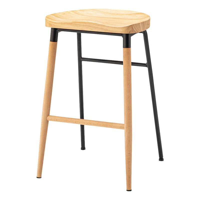 ハイスツール CL-509BK 【 背もたれなし 腰掛 チェアー 木製 椅子 リビング家具 インテリア雑貨 いす おしゃれ 】