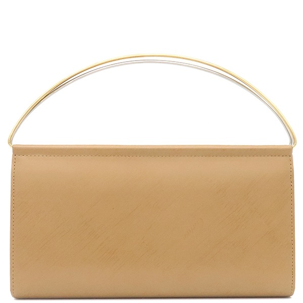 カルティエ Cartier 二つ折り財布 トリニティ ハンドル ウォレット レザー ベージュ シルバー金具 コールド金具 【中古】