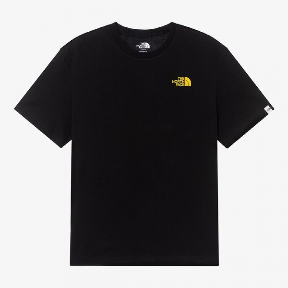 [ノースフェイス公式] NT7UR01J ホワイトレーベルエンブレムアーカイブショートスリーブラウンドティー_ブラック