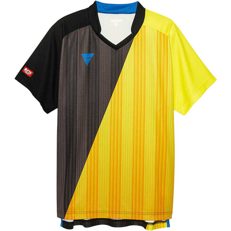 VICTAS　卓球用ゲームシャツ 男女兼用 ユニセックス (XLサイズ) イエロー　031466