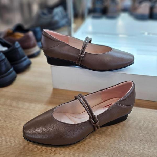 HC12 女性 厚底 メリージェーン シューズ 女性 羊革 ウェッジ メリージェ (S44876505)