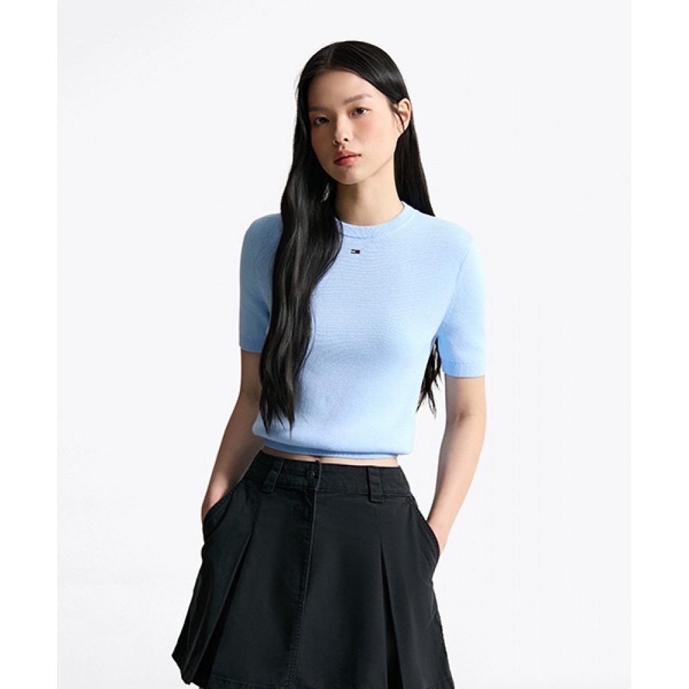 TOMMY JEANS エッセンシャル 半袖セーター T32F6KTO13TWT1C1T