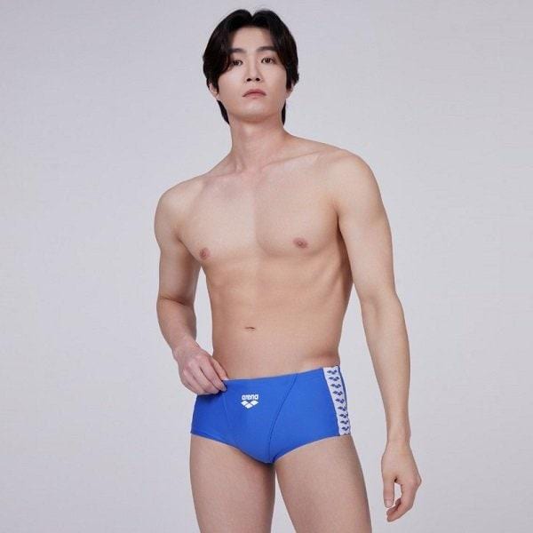 選手男性用屋内水着 チーム選手 ショートボックス (A4SM1CQ08BLU)