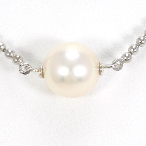 PT850 プラチナ ネックレス パール(真珠) 総重量約7.9g 約44cm ジュエリー 中古