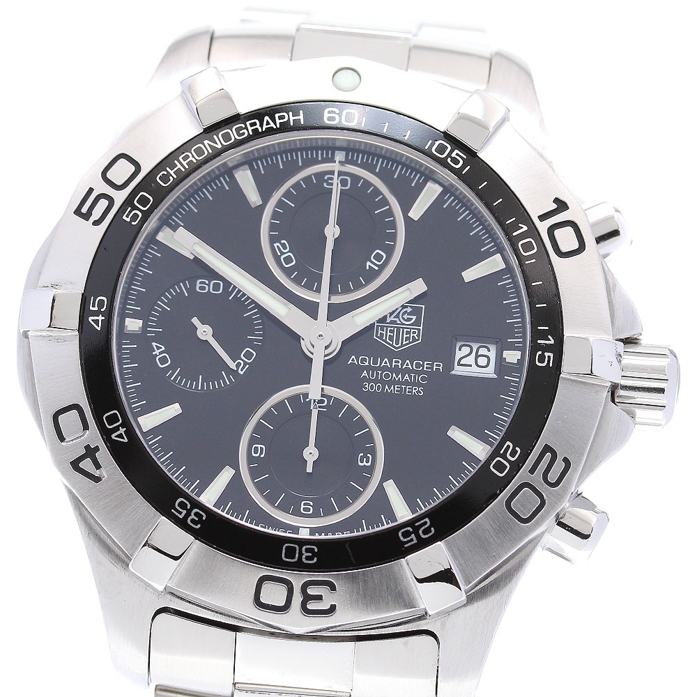 タグホイヤー TAG HEUER CAF2110.BA0809 アクアレーサー クロノグラフ 自動巻き メンズ 良品 _837091【中古】
