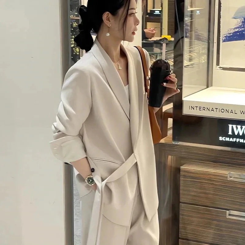 【2枚購入で 2oo円OFF! 】スーツセットアップユニフォーム 通勤5COLOR 大きめレディース 女性 制服おしゃれ ジャケット2点セットスーツアウター+ズボン