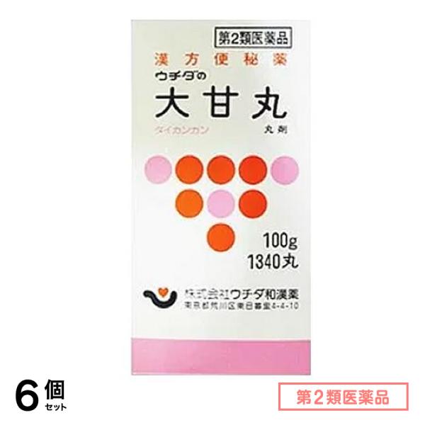 第２類医薬品 ウチダの大甘丸 100g 6個セット