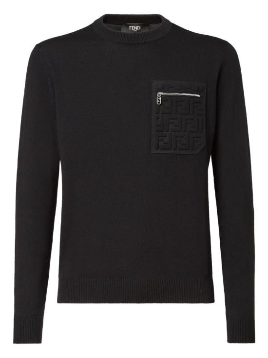 FENDI Men Sweater FZE035 ATMO F0QA1 NERO