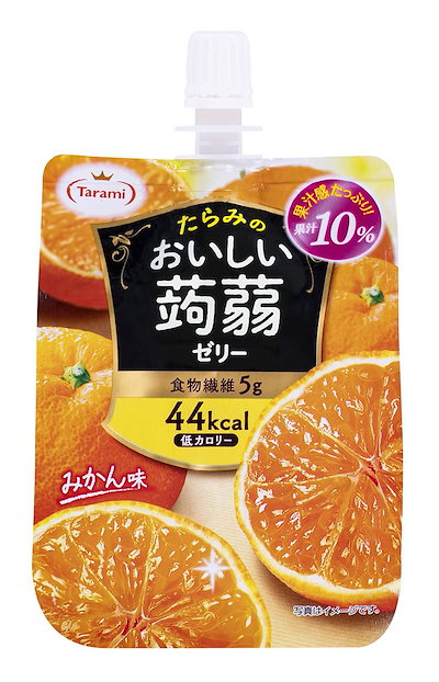 他サイト： たらみ おいしい蒟蒻ゼリー みかん味 150g ×6個 パックの商品画像