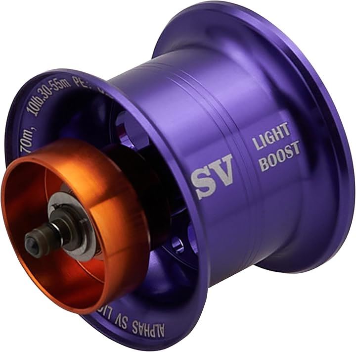 リール スプール アルファス 専用 2段階可動 32mm 浅溝 800S ダイワ DAIWA 21 22 ALPHAS SV TW ベイトリール 1094(パープル, 浅溝 800S)