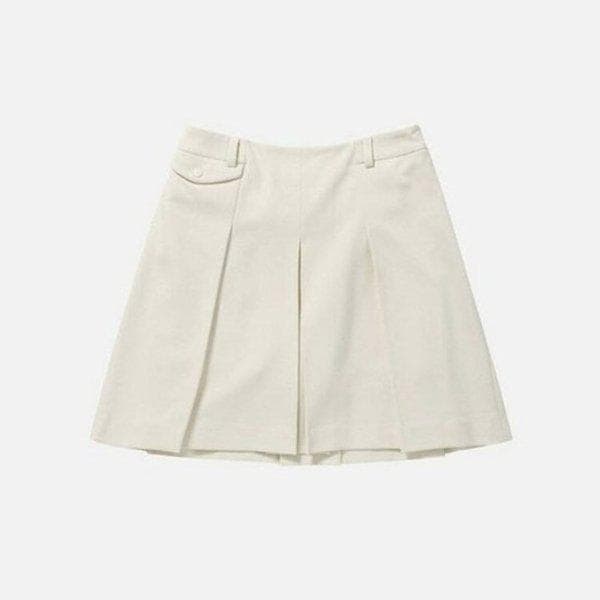 女性ウールライクミッドスカート W244002GSKO3CRM