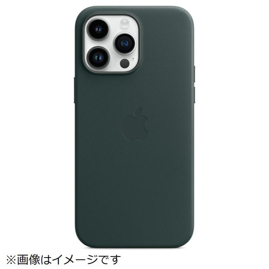 【新品未開封】iPhone14ProMax レザーケース MPPN3FE/A フォレストグリーン