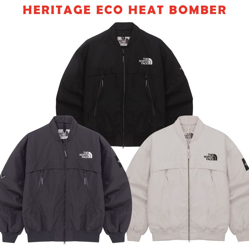 韓国正規品保証 関税負担なし NJ3NQ54J HERITAGE ECO HEAT BOMBER デイリー 基本 着装 男子 女子 人気 韓国 ファッション 男女共用 アウトドア