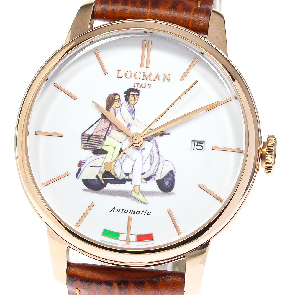 ロックマン LOCMAN 255-AISI 316 遠山晃司 ロマンティコ La Dolce Vita Italiana 自動巻き メンズ 未使用品 保証書付き_756609【中古】