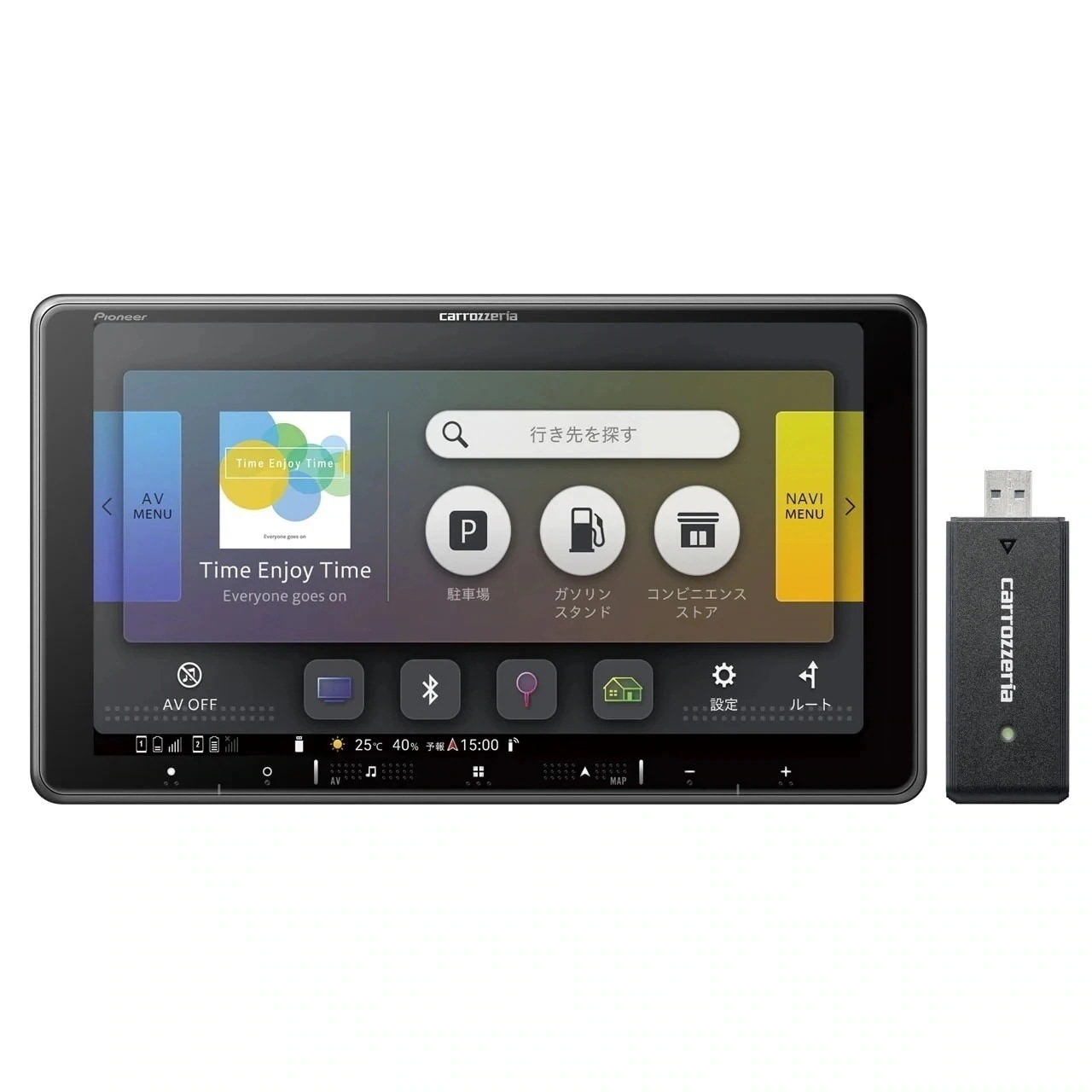 楽ナビ AVIC-RF920-DC 9インチHD/TV/Bluetooth/SD/チューナーAV一体型メモリーナビゲーション ネットワークスティックセット