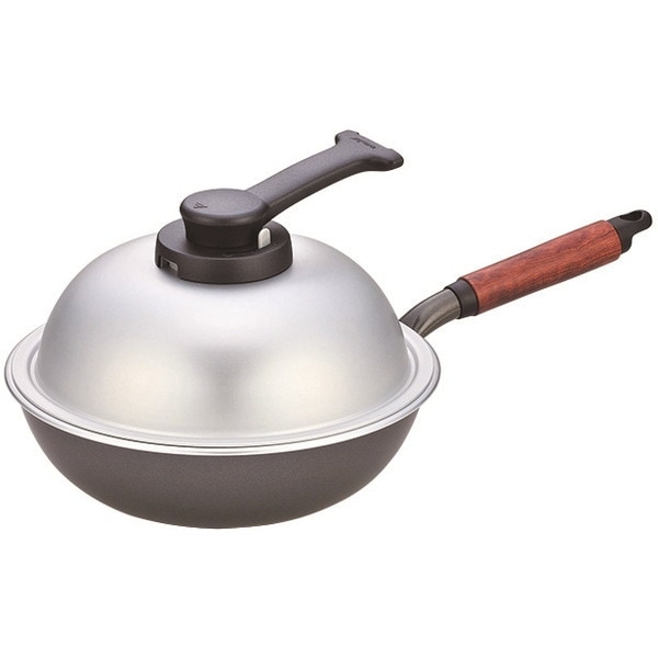 北陸アルミニウム ウーウェンパン+ IH 24cm カムナイトグレー IH対応