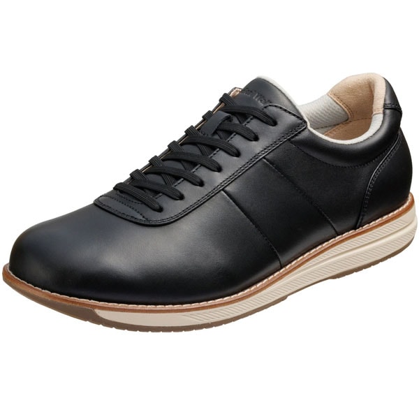 ASAHI アサヒシューズ ファスナー付 メディカルウォークWK M039 ブラック メンズ KV78552