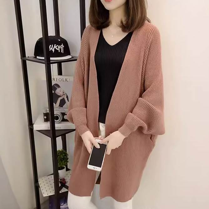 トップス レディース 7色 カーディガン 袖あり 長袖 ポケット ニット かわいい 大人可愛い シンプル カジュアル フェミニン おしゃれ お洒落 おとな こなれ感 ラフ マニッシュ ルーズ 個性的