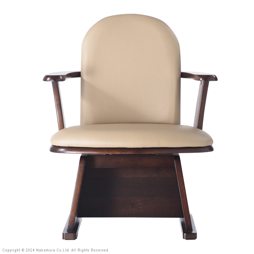 ダイニングチェア 椅子 回転 おしゃれ ブラウン 高さ調節 肘掛け ハイバック こたつ用 遮熱板 いす イス チェア 座面高さ35-40cm