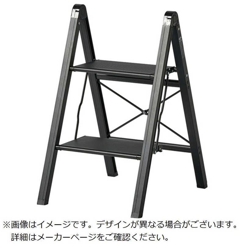 天馬　テンマ アルミフミダイスリム2ダン ブラック　812004235