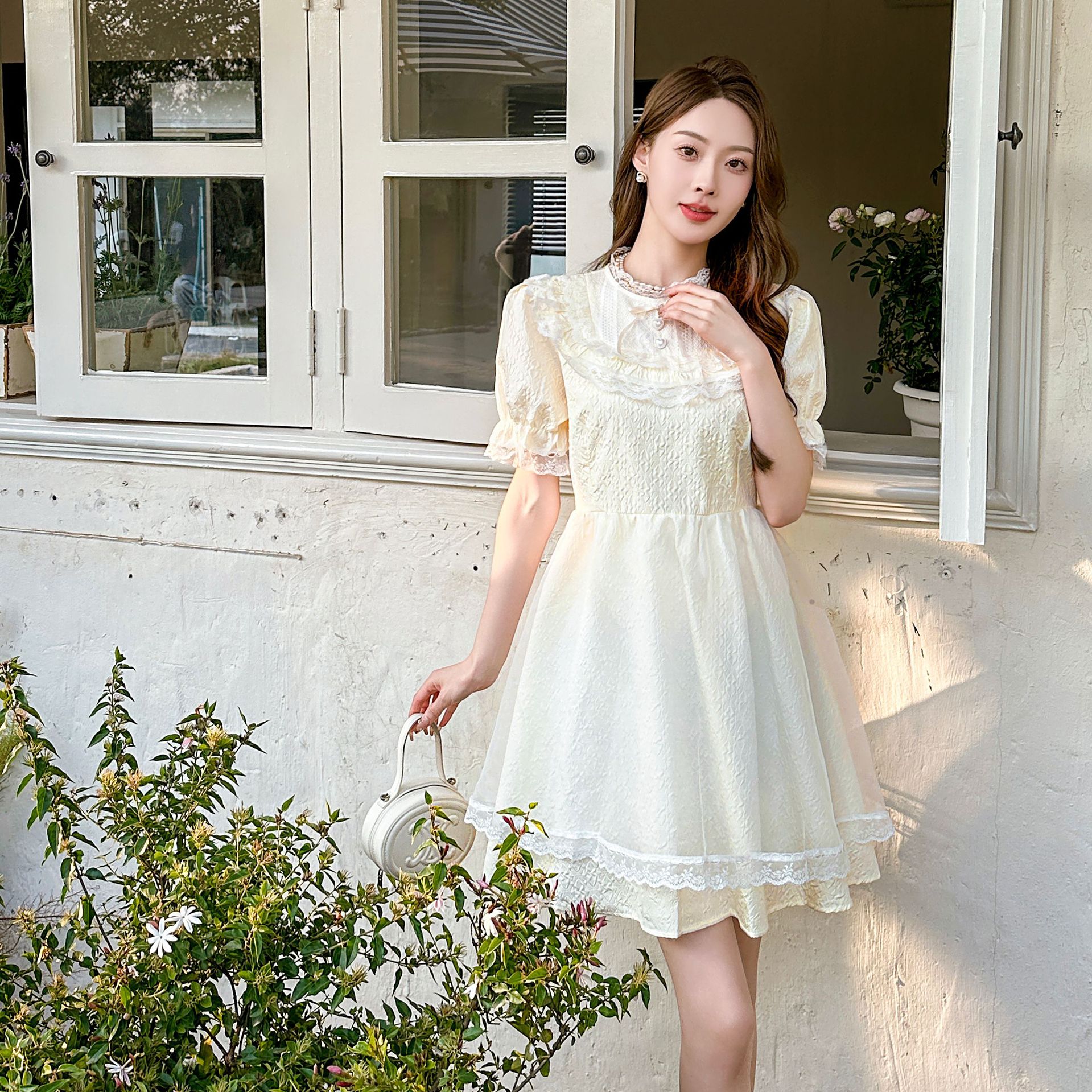 【1つ買うと10つ無料】夏の甘いスーパージュンドレスレースレースショートブロッサムショートプリンセススカート女性