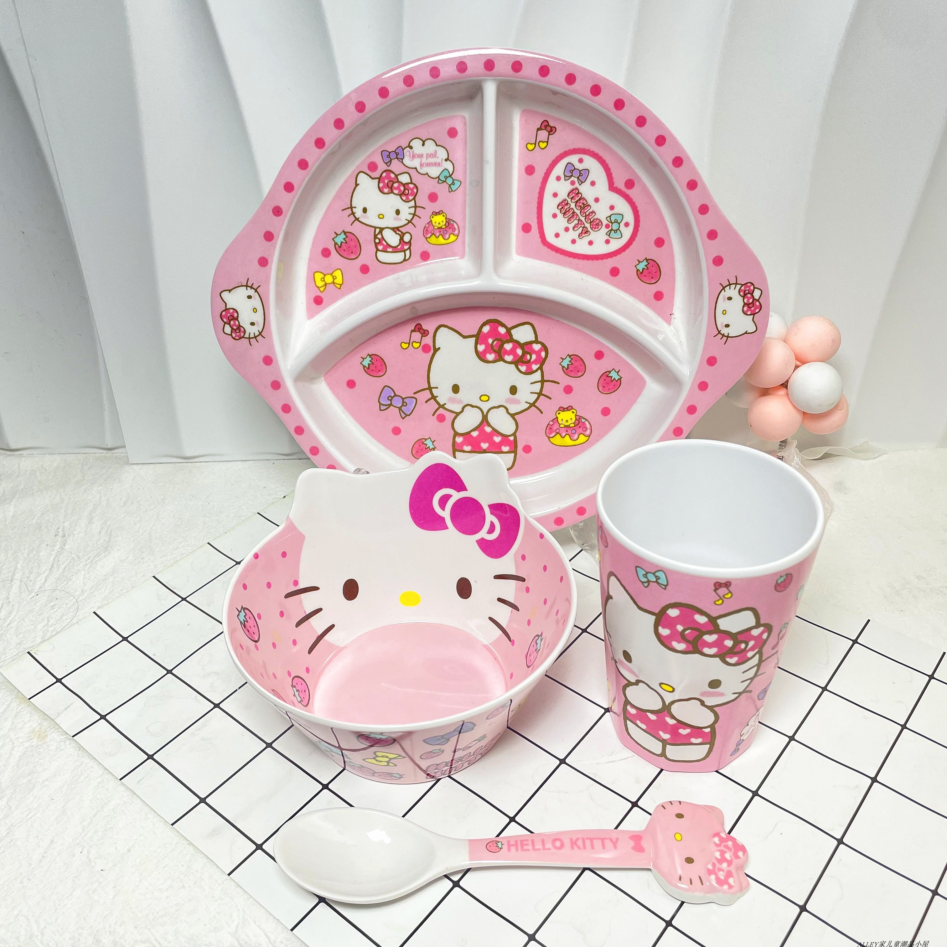 Qoo10] ハローキティ食器セットホームコンパートメ : キッチン用品