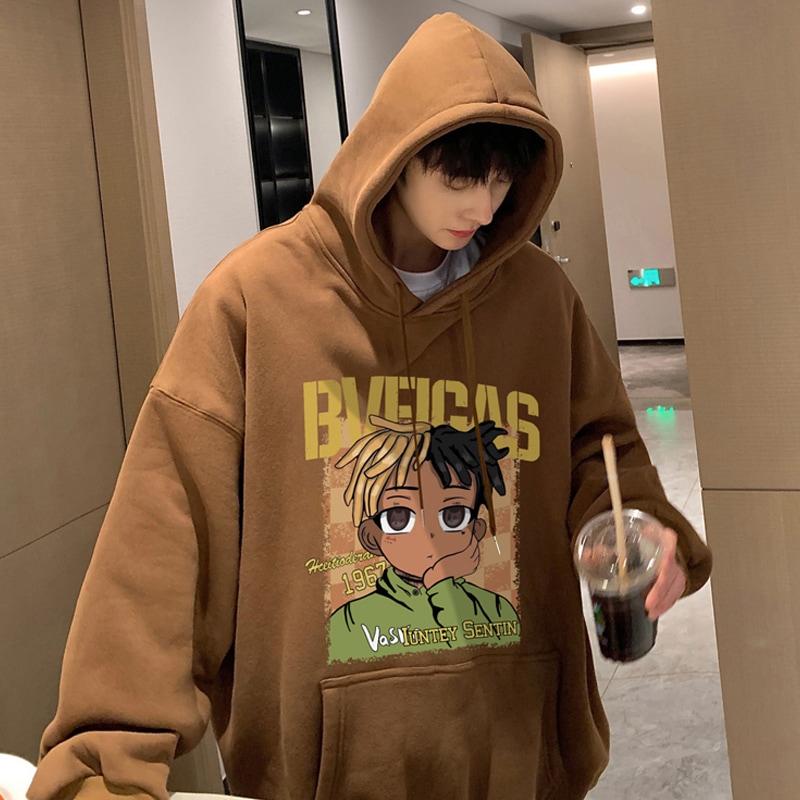 スウェット メンズ 2023 春秋新作 アメリカン レトロ ハイストリート タイド フード付き プルオーバー ジャケット 4,586円