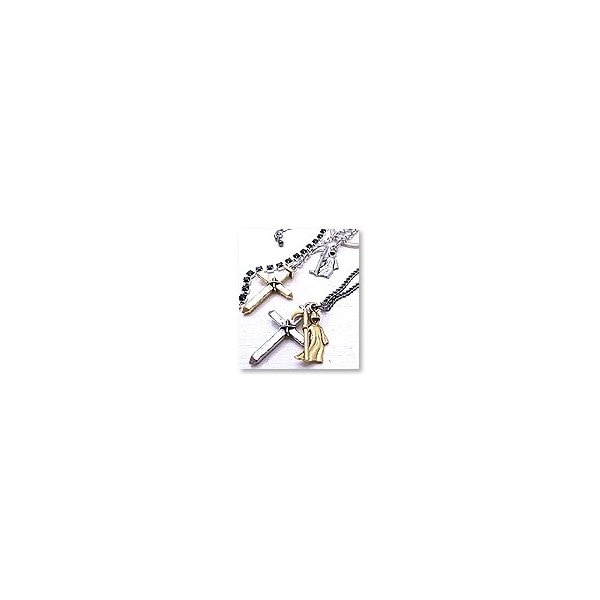 【日本限定モデル】 クロスペンダントとバッグチャームのセット（死神Ver.) S.J.鎧（gai）天然石 アクセサリー sj-17 ネックレス