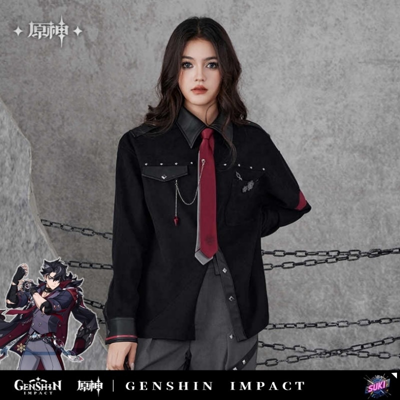 【プロ品質を極める!】原神 グッズ / リオセスリ インプレッションシリーズ / シャツ / Genshin Impact Wriothesley 莱欧斯利 げんしん コスプレ