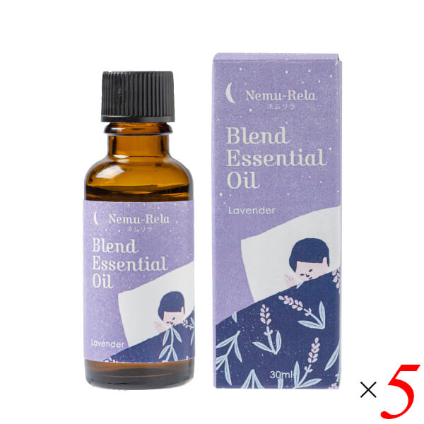 生活の木 ネムリラ ブレンド精油 ラベンダー30mL 5本セット