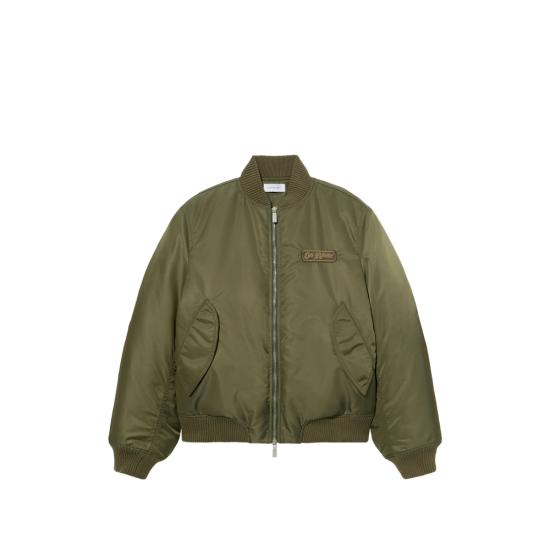 OFF WHITE Women Bomber Jackets 2EH032S26FA B001 W941 GREEN