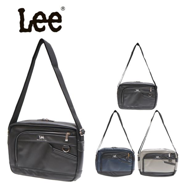 【レターパック配送】Lee 320-3733 ショルダー 横型 メンズ 鞄 かばん きれいめ ブランド 通勤 通学 デザイン かっこいい