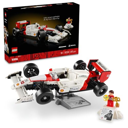 アイコン マクラーレン MP4/4 ＆アイルトン・セナ F1 セナ 車 プラモデル ミニカー おもちゃ 玩具 プレゼント ブロック 大人 インテリア 10330