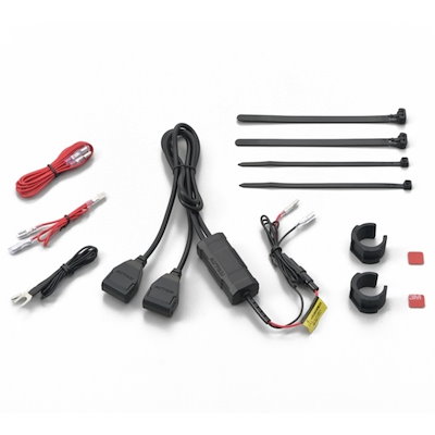 他サイト： D99503 バイク専用電源 メインキー連動 USB2ポート(USB2口合計5V4.8A)の商品画像