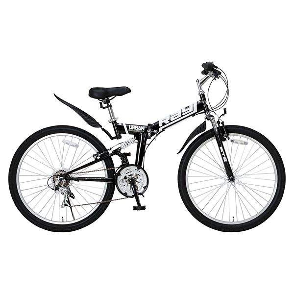 MTB-2618RR ブラック 折りたたみマウンテンバイク(26インチ・18段変速) メーカー直送