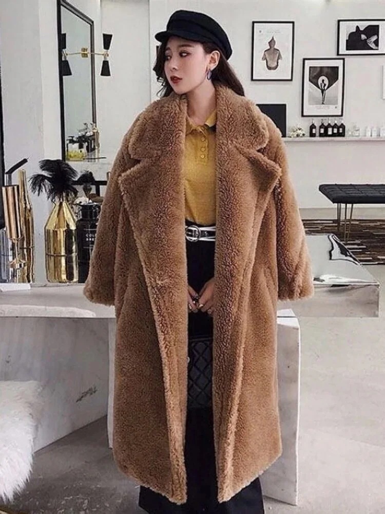 イミテーション ウールロングコートあったか 暖かい デート l イベント お出かけ 秋冬 ファーコート ミドル ロング ゴージャス ラグジュアリー ゆったりサイズ 小さいサイズ サイズ X