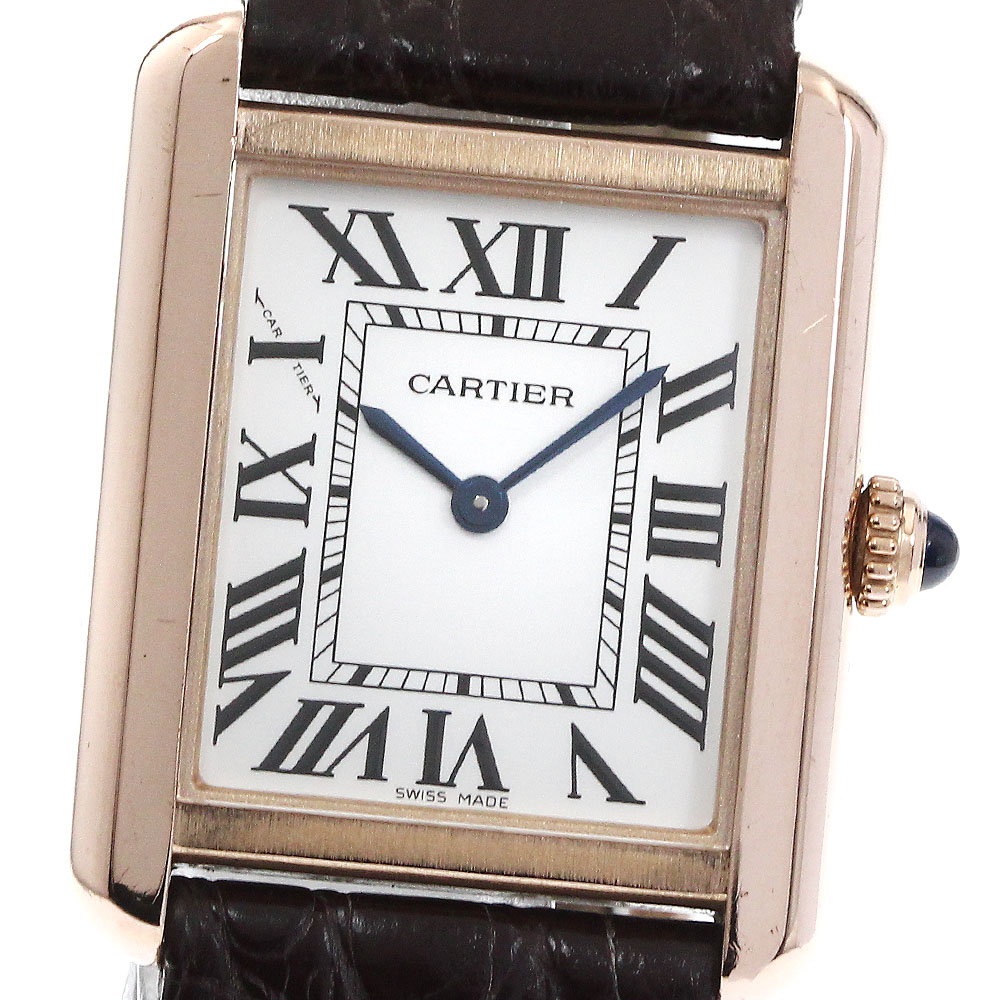 カルティエ CARTIER W5200024 タンクソロSM クォーツ レディース _869208【中古】
