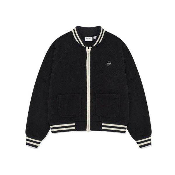 M ジャケット CQK CO2303JK70-NA ウーマン フリース バーシティ ジャケット Navy