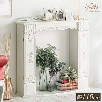 木製マントルピース 白 ホワイト アンティーク 木製マントルピース 白 ホワイト アンティーク