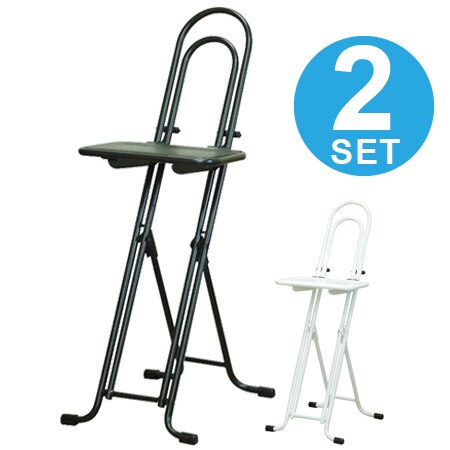 折りたたみ椅子 ベストワークチェア 2脚セット パンチングメタルシート