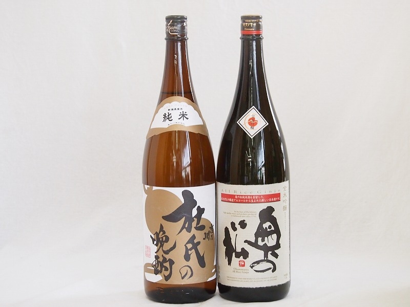 日本酒晩酌2本セット(杜氏の晩酌 純米(新潟県) 奥の松 全米吟醸（福島県）) 1800ml2本