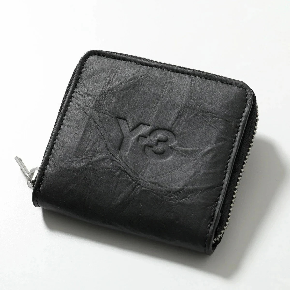 Y-3 ワイスリー コインケース JD2895 メンズ レザー ロゴ ミニ財布 小銭入れ カードケース BLACK/NOIR