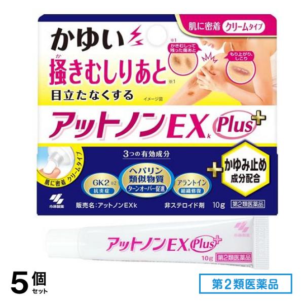 第２類医薬品 アットノンEXk かゆみ止めプラス 10g 5個セット