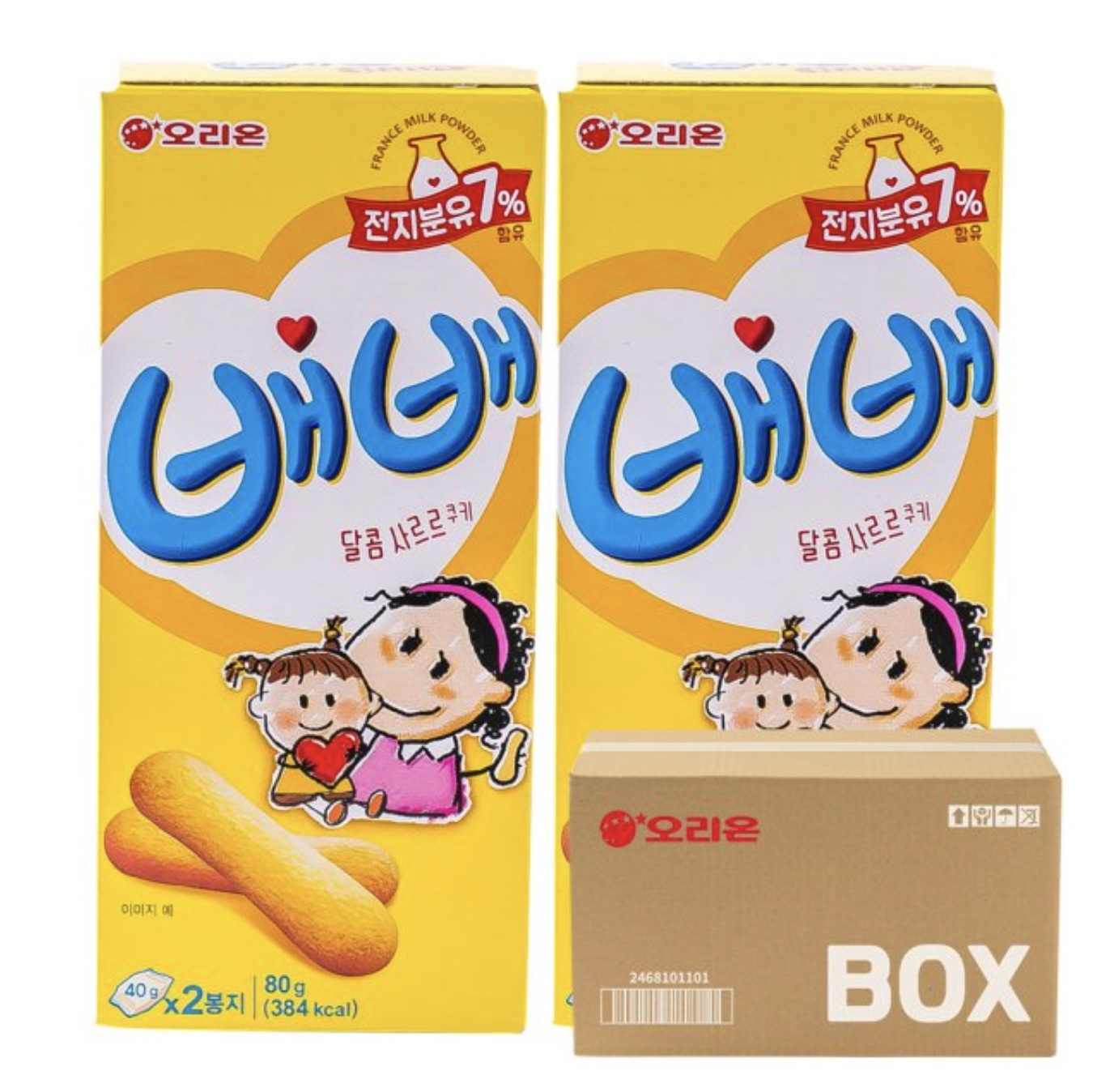韓国お菓子べべ お徳用 ベベ菓子 80g*20入