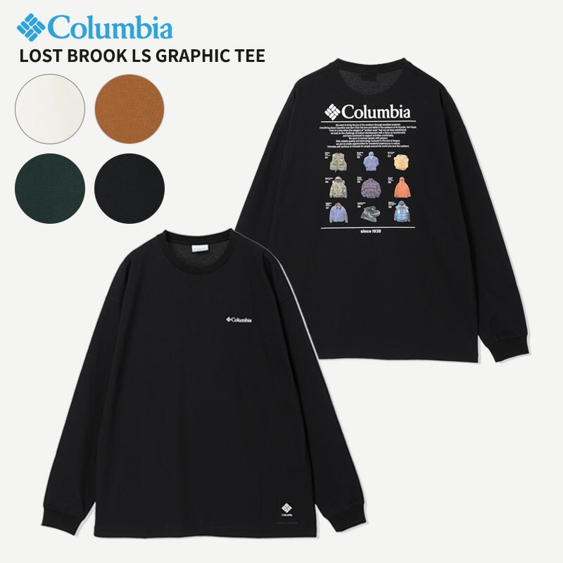 コロンビア 長袖Tシャツ ロンT Columbia メンズ ロストブルックロングスリーブグラフィックTシャツ Lost Brook LS Graphic Tee PM0325 長袖 ティーシャツ ト