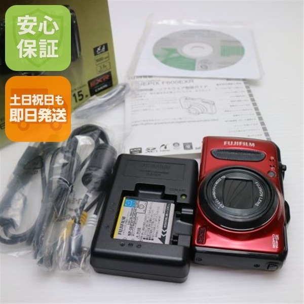美品 FinePix F600EXR レッド FUJIFILM デジカメ 36