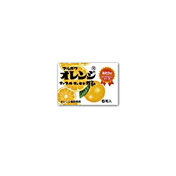 マルカワ オレンジマーブルガム(アタリ付き) 6粒 864コ入り (49438147c)